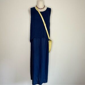 J. Jill Navy Sleeveless Dress